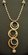 22 Karat  Gold Stick Chain with Hanging Circles