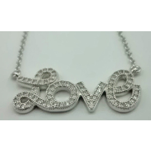 Sterling Silver Love  Necklace 
