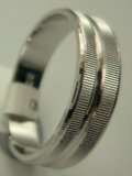 Sterling Silver 2 Row Cut Band-silver jewellery-Lotus Gold