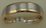 18 Karat Gold 2 Tone Plain Matt Finish Gents Band