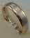 18 Karat Gold 2 Tone Plain Matt Finish Gents Band