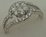 18 Karat White Gold with 1.32 Carat Diamond Double Row Flower Cluster Ring