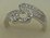 18 Karat White Gold with 0.23 Carat Diamond Ladies Fancy Ring