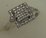 18 Karat White Gold with 0.10 Carat Diamond Ladies Square Ring