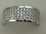 18 Karat White Gold with 1.00 Carat Diamond 4 Rows Band