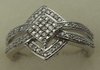 18 Karat White Gold with 0.15 Carat Diamond Ladies Fancy Ring-diamonds-Lotus Gold