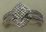 18 Karat White Gold with 0.15 Carat Diamond Ladies Fancy Ring