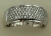 18 Karat White Gold with 0.50 Carat Diamond 5 Row Band-diamonds-Lotus Gold