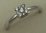 18 Karat White Gold with 0.15 Carat Diamonds Square Cluster Ring  