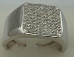 18 Karat White Gold with 0.30 Carat Diamond Gents Ring -diamonds-Lotus Gold