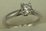 18 Karat White Gold with 0.40 Carat Diamond 4 Claw Solitaire Ring