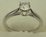 18 Karat White Gold with 0.40 Carat Diamond 4 Claw Solitaire Ring