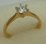 10 Karat Yellow Gold with 0.35 Carat Diamond 6 Claws Solitaire Ring