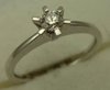 18 Karat White Gold with 0.20 Carat Diamond 6 Claws Solitaire Ring-diamonds-Lotus Gold