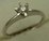 18 Karat White Gold with 0.20 Carat Diamond 6 Claws Solitaire Ring