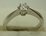10 Karat White Gold with 0.20 Carat Diamond 6 Claws Solitaire Ring