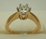 18 Karat Yellow Gold with 0.50 Carat Diamond 6 Claws Solitaire Ring