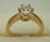 10 Karat Yellow Gold with 0.50 Carat Diamond 6 Claws Solitaire Ring