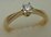 18 Karat Yellow Gold with 0.20 Carat Diamond 6 Claws Solitaire Ring