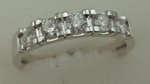 10 Karat White Gold with 0.50 Carat Diamond Band-diamonds-Lotus Gold