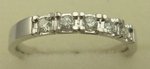 10 Karat White Gold with 0.50 Carat Diamond Band-diamonds-Lotus Gold