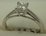 10 Karat White Gold with 0.33 Carat Diamond Princess Cut Solitaire Ring