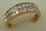 9 Karat Yellow Gold with 0.46  Carat Diamond 2 Row Band