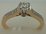 9 Karat Yellow Gold with 0.445 Carat Diamond Shoulder Solitaire Ring