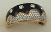 18 Karat Gold with 0.30 Carat Diamond Black Scalloped Ring -diamonds-Lotus Gold