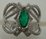 18 Carat White Gold with 0.96 Carat Diamond Baguette Cut and  Emerald Fancy Ring 