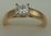 18 Karat Yellow Gold with 0.50 Carat Diamond Princess Cut Solitaire Ring