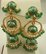 22 Karat Gold with Emerald and Pearl Bell Earring
