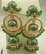 22 Karat Gold with Emerald and Pearl Bell Earring