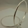 925 Sterling Silver 2 Pieces Plain Bangles-silver jewellery-Lotus Gold