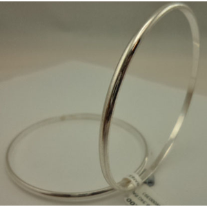 925 Sterling Silver 2 Pieces Plain Bangles