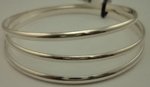 925 Sterling Silver 3 Pieces Plain Bangles-silver jewellery-Lotus Gold