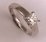 18 Karat White Gold with 0.75 Carat Diamond Princess Cut Solitaire Ring