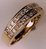 9 Karat Yellow Gold with 1.04 Carat Diamond 2 Row Channel Set Band 