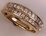 9 Karat Yellow Gold with 1.04 Carat Diamond 2 Row Channel Set Band 