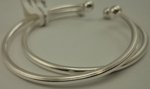 Sterling Silver Open End Ball Baby Bangle -silver jewellery-Lotus Gold