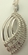 925 Sterling Silver Twisted Pendant with 0.25 Carat Diamonds   