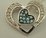 Sterling Silver with 0.15 Carat Diamonds Blue Heart Pendant