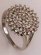 14 Karat White  Gold with 0.66 Carat Diamond Flower Ring