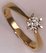 10 Karat Yellow Gold with 0.35 Carat Diamond 6 Claws Solitaire Ring