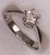 18 Karat White Gold with 0.50 Carat Diamond 6 Claws Solitaire Ring