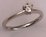 10 Karat White Gold with 0.20 Carat Diamond 6 Claws Solitaire Ring