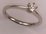 10 Karat White Gold with 0.20 Carat Diamond 6 Claws Solitaire Ring