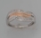 10Karat White and Pink Gold with 0.20 Carat Diamond Fancy Ring