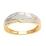 18Karat Yellow Gold with 0.18Carat Diamond Fancy Band