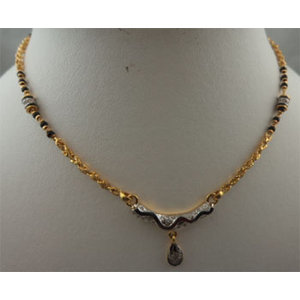 Cubic Zirconia Pendant Mangalsutra 